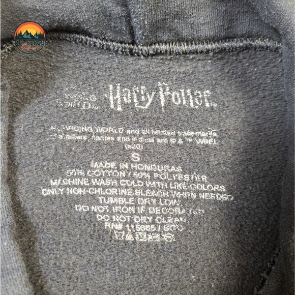 Wizarding World Harry Potter Hogwarts Hoodie Sweatshirt Black Size Small - Picture 7 of 11